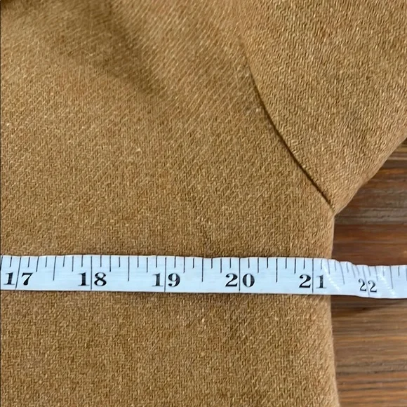 Madewell Hayden Camel Coat Notched Lapels Single-Breasted Size M